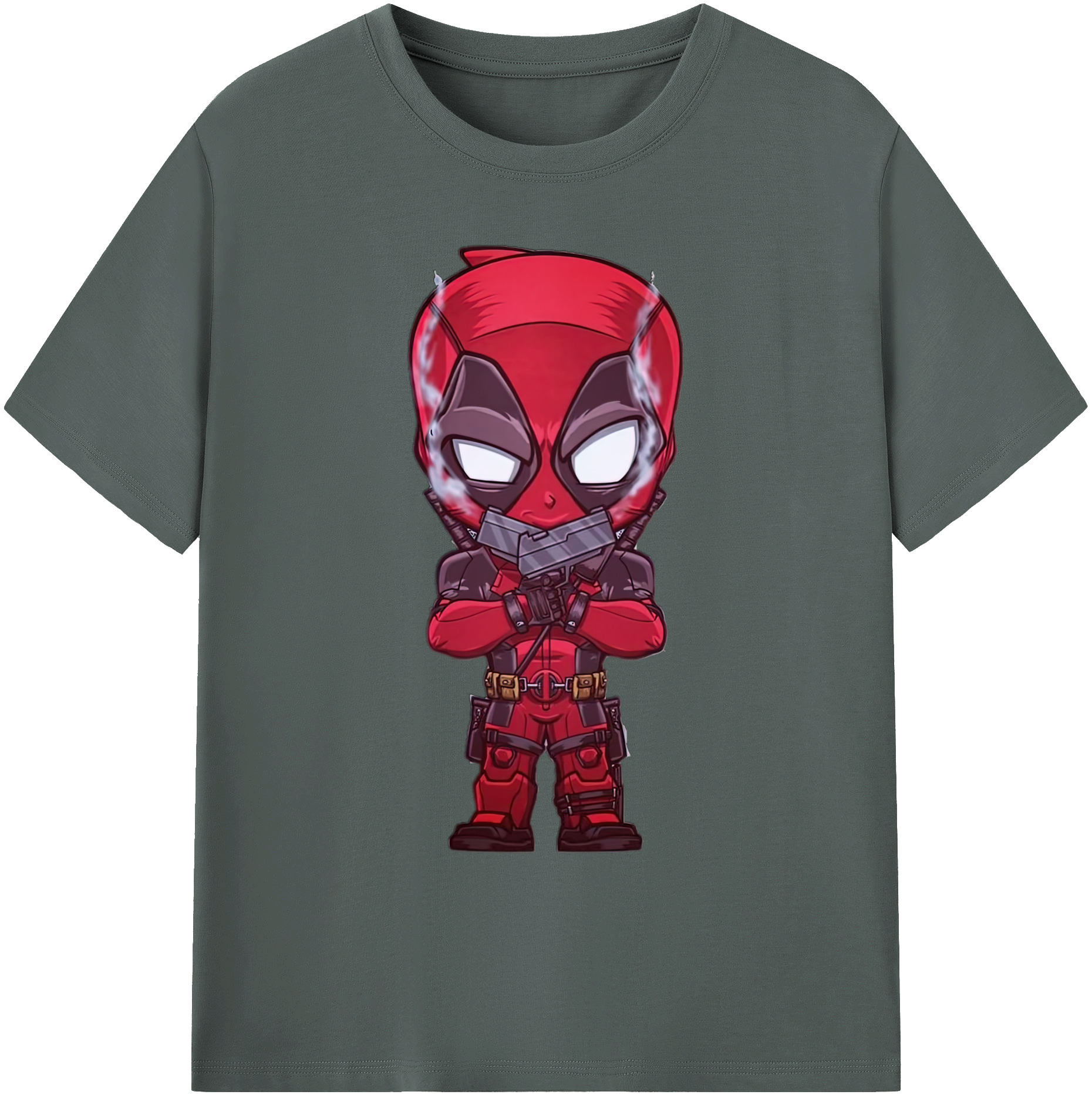 （画像用） Deadpool デッドプール 綿100％ メンズ半袖Tシャツ｜肌触りやわらか＆通気性